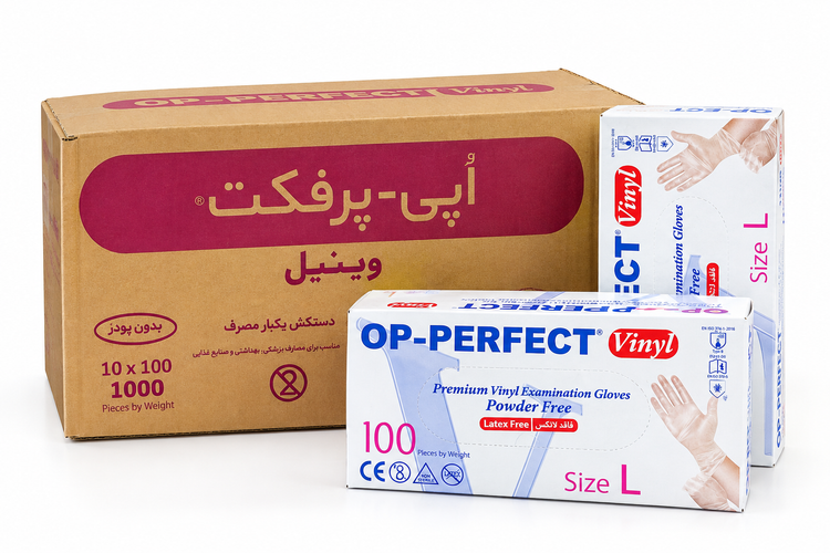 دستکش وینیل OP-PERFECT سایز L